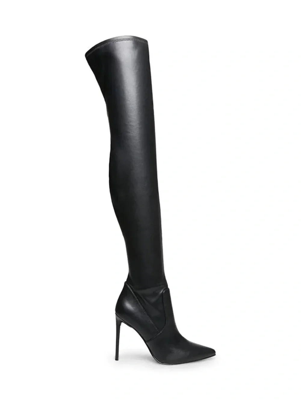 Steve Madden Black Over-the-Knee Pointed Stiletto Boots